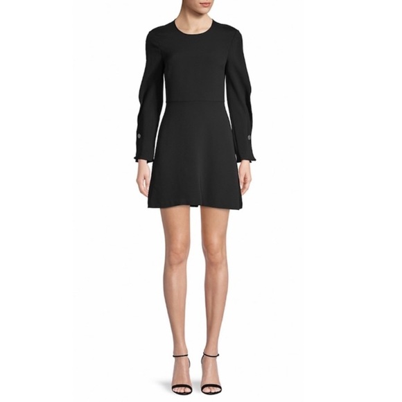 ALC Benett Dress in Black. - Picture 4 of 9